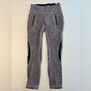 Lululemon Invigorate 7/8 Tight (25") Sea Spray Alpine White Dark Chrome Size 6